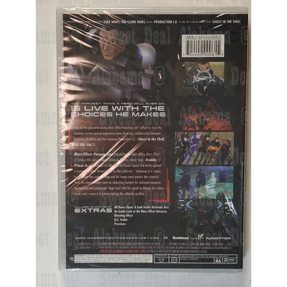 Mass Effect: Paragon Lost (2012 DVD) Action, Sci-Fi NR (Not Rated) - Picture 3 of 3